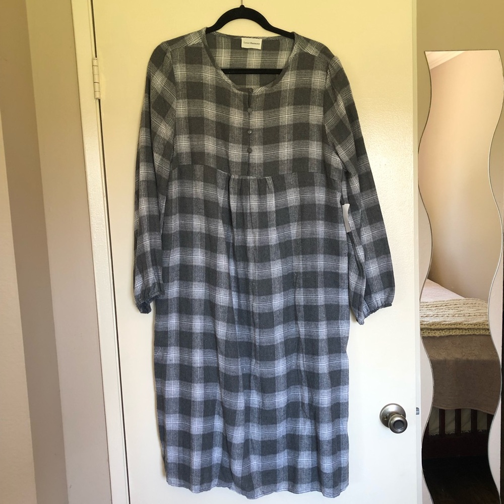 Plaid Midi Dress